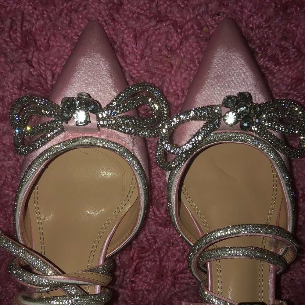 PINK GLAM RHINESTONE HEELS!